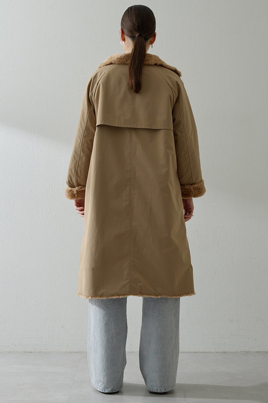 【ウィムガゼット/Whim Gazette】のリバーシブルボアコート 人気、トレンドファッション・服の通販 founy(ファニー) 　ファッション　Fashion　レディースファッション　Fashion for Women　アウター　Coat / Outerwear Collection　コート・ロングコート・ピーコート　Long Coats, Peacoats & More　ストレッチ　Stretch, Stretchy Fabric　ロング　Long, Long-Length　エレガント 上品　Elegant　新作・新入荷　New Arrivals / New In　防寒　Cold Protection, Winter-Ready　other-4|ID: prp329100004720737 ipo3291000000034113876