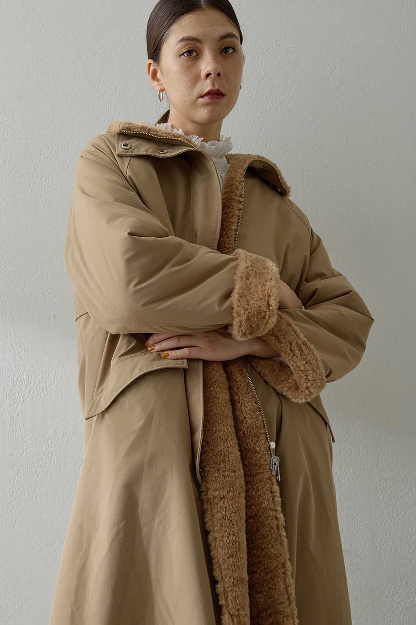 【ウィムガゼット/Whim Gazette】のリバーシブルボアコート 人気、トレンドファッション・服の通販 founy(ファニー) 　ファッション　Fashion　レディースファッション　Fashion for Women　アウター　Coat / Outerwear Collection　コート・ロングコート・ピーコート　Long Coats, Peacoats & More　ストレッチ　Stretch, Stretchy Fabric　ロング　Long, Long-Length　エレガント 上品　Elegant　新作・新入荷　New Arrivals / New In　防寒　Cold Protection, Winter-Ready　other-5|ID: prp329100004720737 ipo3291000000034113877