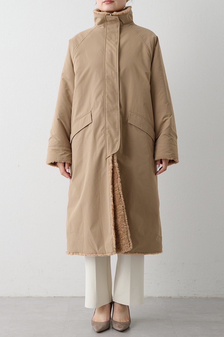【ウィムガゼット/Whim Gazette】のリバーシブルボアコート 人気、トレンドファッション・服の通販 founy(ファニー) 　ファッション　Fashion　レディースファッション　Fashion for Women　アウター　Coat / Outerwear Collection　コート・ロングコート・ピーコート　Long Coats, Peacoats & More　ストレッチ　Stretch, Stretchy Fabric　ロング　Long, Long-Length　エレガント 上品　Elegant　新作・新入荷　New Arrivals / New In　防寒　Cold Protection, Winter-Ready　other-6|ID: prp329100004720737 ipo3291000000034113878