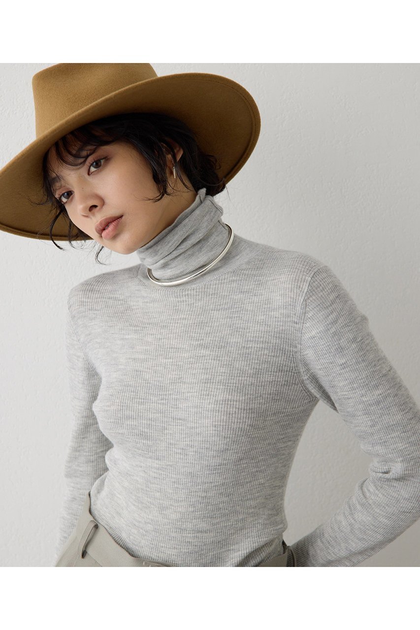 【ウィムガゼット/Whim Gazette】のソフトRIBタートル インテリア・キッズ・メンズ・レディースファッション・服の通販 founy(ファニー) 　ファッション　Fashion　レディースファッション　Fashion for Women　トップス・カットソー　Cut & Sew Tops　ニット　Knit Tops & Sweaters　カジュアルプルオーバー・ニットトップス　Pullovers & Knit Tops / Casual Pullovers　シンプル　Simple, Minimal　ストレッチ　Stretch, Stretchy Fabric　タートル　Turtleneck, Turtle Collar　フィット　Fit, Slim Fit　エレガント 上品　Elegant　冬　Winter / This Winter　定番　Standard, Basic Item　新作・新入荷　New Arrivals / New In　A/W・秋冬　Autumn/Winter　ライトグレー|ID: prp329100004720738 ipo3291000000034113883