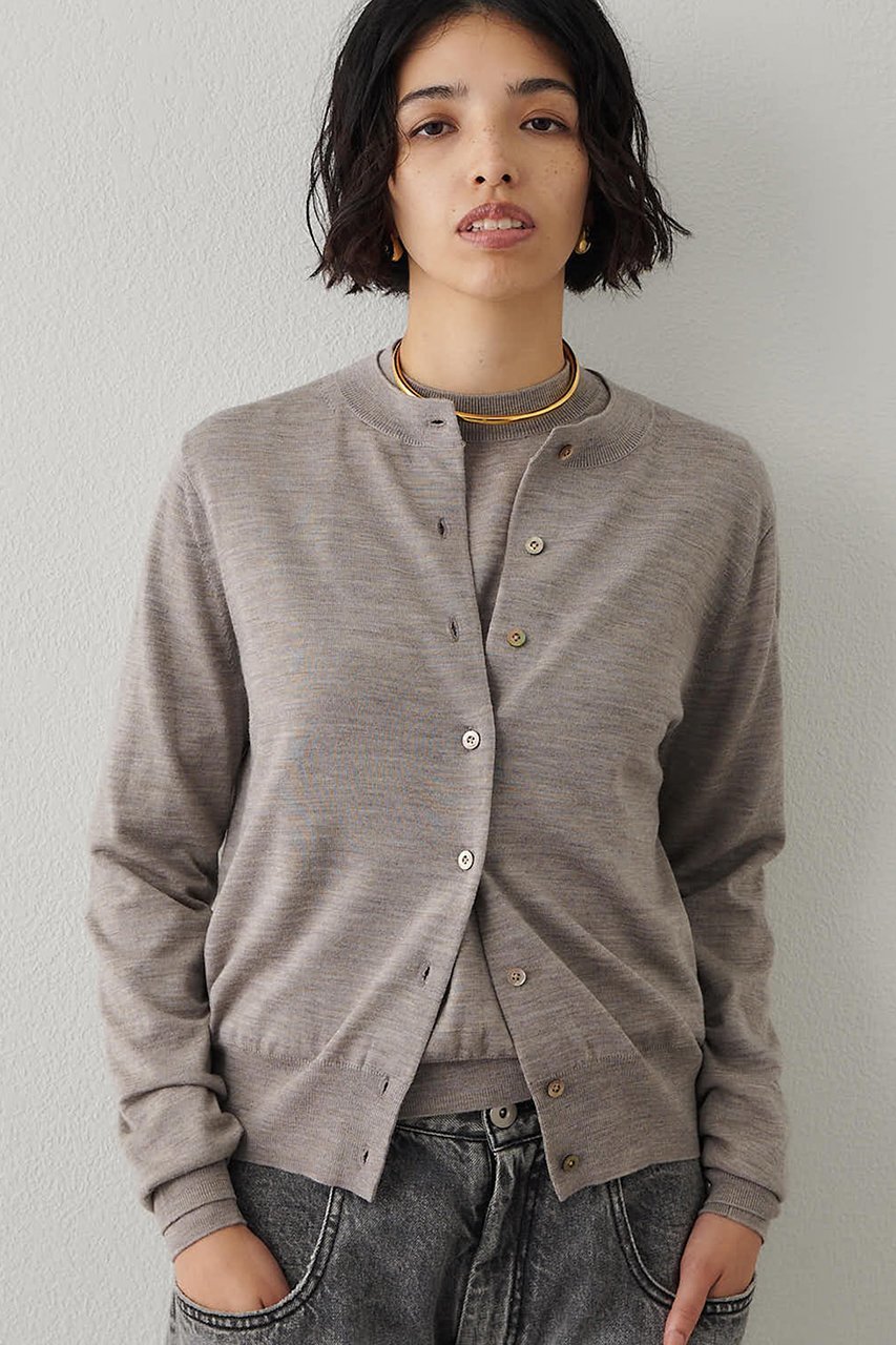 【ウィムガゼット/Whim Gazette】の16GWOOLテンジクカーディガン インテリア・キッズ・メンズ・レディースファッション・服の通販 founy(ファニー) 　ファッション　Fashion　レディースファッション　Fashion for Women　トップス・カットソー　Cut & Sew Tops　ニット　Knit Tops & Sweaters　カーディガン・羽織り　Layered Style Cardigans　おすすめ　Recommended / Our Picks　なめらか　Smooth, Silky Texture　アンサンブル　Ensemble Set　オレンジ　Orange　カーディガン　Cardigan, Knitwear　シンプル　Simple, Minimal　スタンダード　Standard, Basic　フィット　Fit, Slim Fit　エレガント 上品　Elegant　新作・新入荷　New Arrivals / New In　モカ|ID: prp329100004720739 ipo3291000000034113890