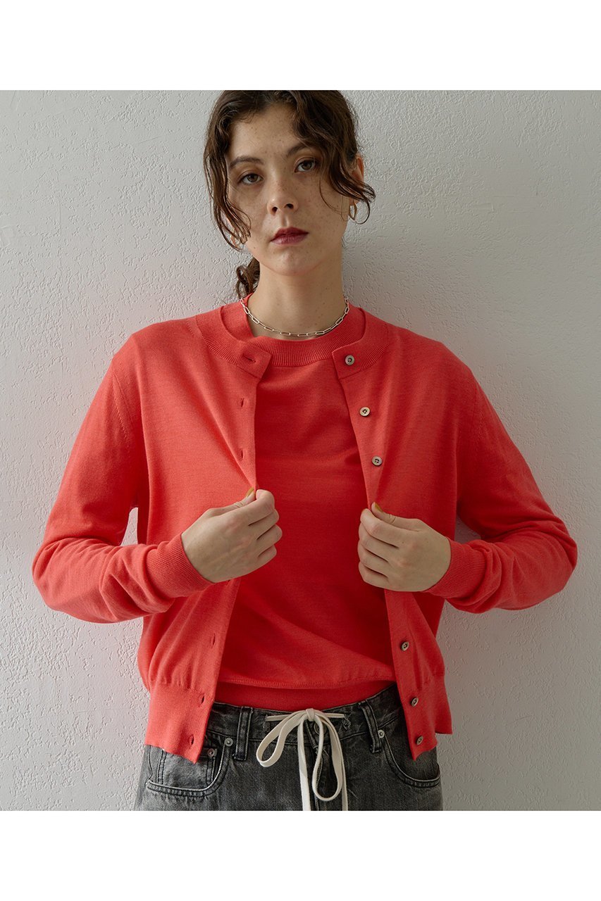 【ウィムガゼット/Whim Gazette】の16GWOOLテンジクカーディガン 人気、トレンドファッション・服の通販 founy(ファニー) 　ファッション　Fashion　レディースファッション　Fashion for Women　トップス・カットソー　Cut & Sew Tops　ニット　Knit Tops & Sweaters　カーディガン・羽織り　Layered Style Cardigans　おすすめ　Recommended / Our Picks　なめらか　Smooth, Silky Texture　アンサンブル　Ensemble Set　オレンジ　Orange　カーディガン　Cardigan, Knitwear　シンプル　Simple, Minimal　スタンダード　Standard, Basic　フィット　Fit, Slim Fit　エレガント 上品　Elegant　新作・新入荷　New Arrivals / New In　other-4|ID: prp329100004720739 ipo3291000000034113894