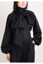 【ウィムガゼット/Whim Gazette】のギャザーボウタイブラウス ブラック|ID: prp329100004720741 ipo3291000000035453407