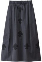 【プレインピープル/PLAIN PEOPLE】の綿麻高密度ツイルビスコチートバルーンスカート グレー×ブラック|ID: prp329100004720743 ipo3291000000034544255