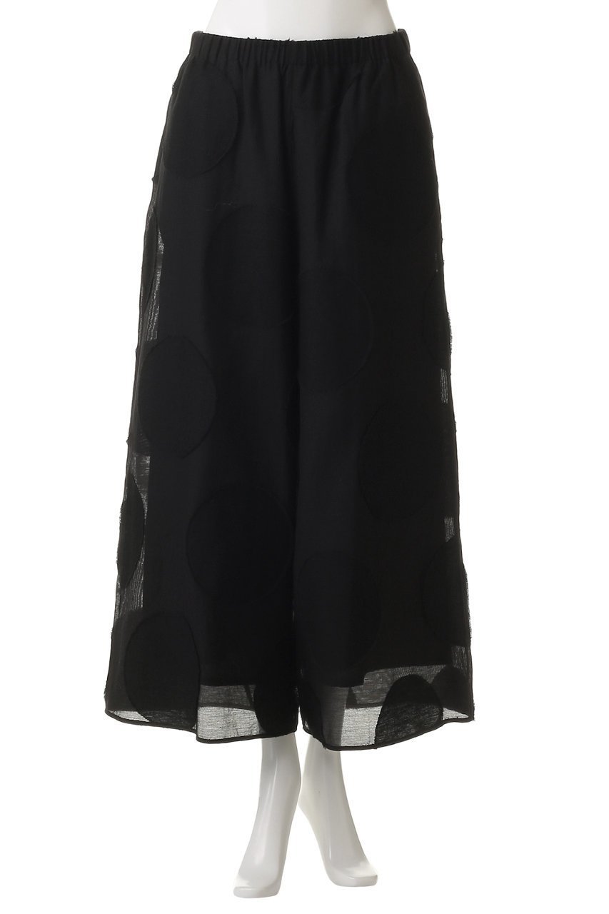 【プレインピープル/PLAIN PEOPLE】のビッグドットワイドクロップドパンツ 人気、トレンドファッション・服の通販 founy(ファニー) 　ファッション　Fashion　レディースファッション　Fashion for Women　パンツ　Pants & Trousers　コンパクト　Compact, Small Size　ドット　Polka Dot, Dot Pattern　バランス　Balance, Style Balance　フレア　Flare, Flared　モダン　Modern, Contemporary　ワイド　Wide, Wide Fit　新作・新入荷　New Arrivals / New In　other-2|ID: prp329100004720745 ipo3291000000034113935