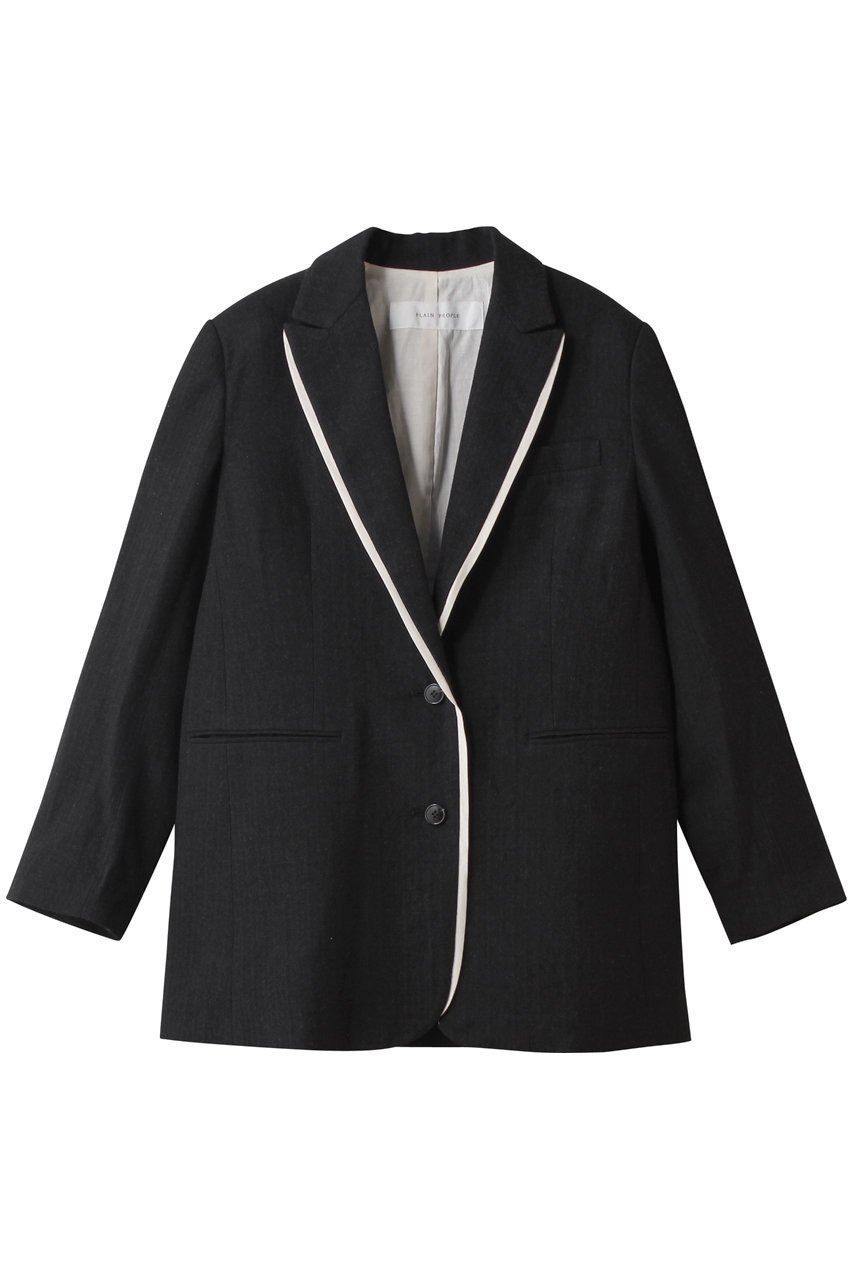 【プレインピープル/PLAIN PEOPLE】のウールリネンへリンボンテーラードジャケット 人気、トレンドファッション・服の通販 founy(ファニー) 　ファッション　Fashion　レディースファッション　Fashion for Women　アウター　Coat / Outerwear Collection　レディースジャケット・軽アウター　Jackets　テーラードジャケット / 通勤・きれいめスタイル　Tailored Jackets & Blazers　ジャケット　Jacket, Outerwear　リネン　Linen, Linen Fabric　新作・新入荷　New Arrivals / New In　秋　Autumn　 other-1|ID: prp329100004720747 ipo3291000000034113945