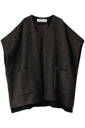 【プレインピープル/PLAIN PEOPLE】のウールへリンボンボクシージレ 人気、トレンドファッション・服の通販 founy(ファニー) ファッション Fashion レディースファッション Fashion for Women アウター Coat / Outerwear Collection レディースジャケット・軽アウター Jackets クラシカル Classical, Vintage-Inspired ジャケット Jacket, Outerwear ベスト Vest, Waistcoat マニッシュ Mannish, Boyish ワイド Wide, Wide Fit エレガント 上品 Elegant |ID:prp329100004720748