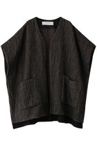 【プレインピープル/PLAIN PEOPLE】のウールへリンボンボクシージレ ベージュ×ブラック|ID: prp329100004720748 ipo3291000000034113954
