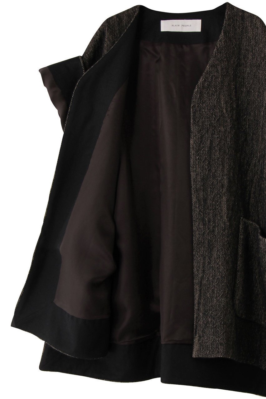 【プレインピープル/PLAIN PEOPLE】のウールへリンボンボクシージレ 人気、トレンドファッション・服の通販 founy(ファニー) 　ファッション　Fashion　レディースファッション　Fashion for Women　アウター　Coat / Outerwear Collection　レディースジャケット・軽アウター　Jackets　クラシカル　Classical, Vintage-Inspired　ジャケット　Jacket, Outerwear　ベスト　Vest, Waistcoat　マニッシュ　Mannish, Boyish　ワイド　Wide, Wide Fit　エレガント 上品　Elegant　新作・新入荷　New Arrivals / New In　other-6|ID: prp329100004720748 ipo3291000000034113959