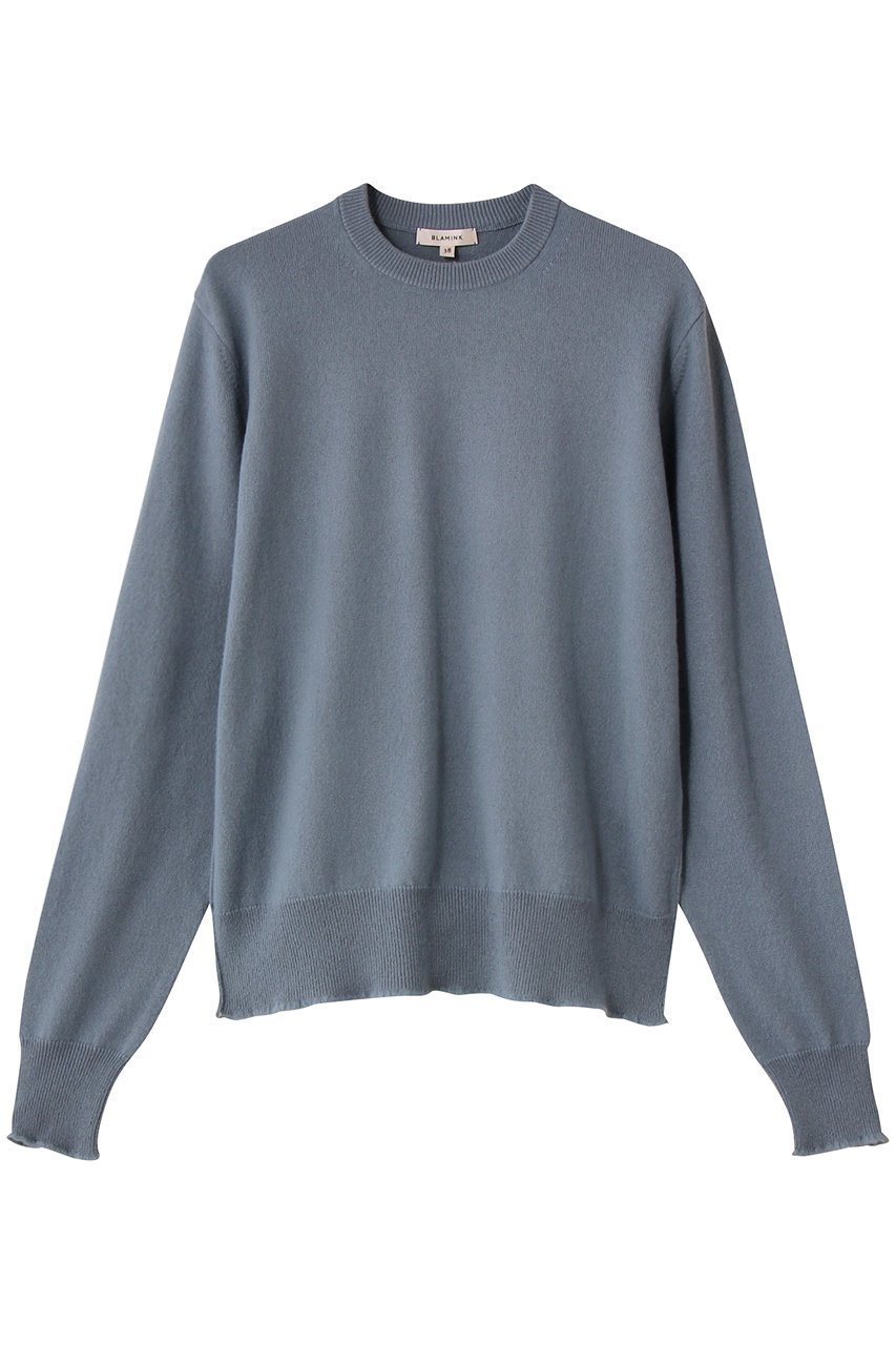 【ブラミンク/BLAMINK】のクルーネックロングスリーブニット 人気、トレンドファッション・服の通販 founy(ファニー) 　ファッション　Fashion　レディースファッション　Fashion for Women　トップス・カットソー　Cut & Sew Tops　ニット　Knit Tops & Sweaters　カジュアルプルオーバー・ニットトップス　Pullovers & Knit Tops / Casual Pullovers　おすすめ　Recommended / Our Picks　ベーシック　Basic, Essential　ワイド　Wide, Wide Fit　新作・新入荷　New Arrivals / New In　 other-1|ID: prp329100004720755 ipo3291000000034114004