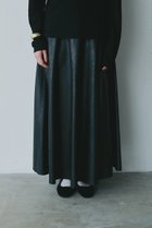 【ハー/HER.】の【10/9 0:00販売開始】フェイクレザーマキシフレアスカート ブラック|ID: prp329100004721420 ipo3291000000034121517