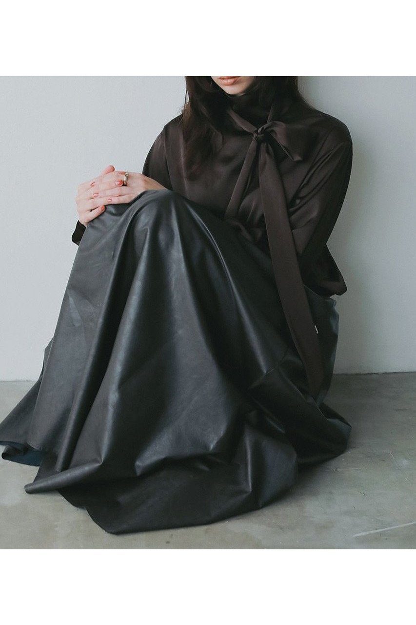 【ハー/HER.】の【10/9 0:00販売開始】フェイクレザーマキシフレアスカート 人気、トレンドファッション・服の通販 founy(ファニー) 　ファッション　Fashion　レディースファッション　Fashion for Women　スカート　Skirts　Aライン・フレアスカート　A-Line & Flared Skirts　ロングスカート　Long Skirts / Maxi & Midi Skirts　フレア　Flare, Flared　マキシ　Maxi, Full Length　ロング　Long, Long-Length　新作・新入荷　New Arrivals / New In　other-2|ID: prp329100004721420 ipo3291000000034121519