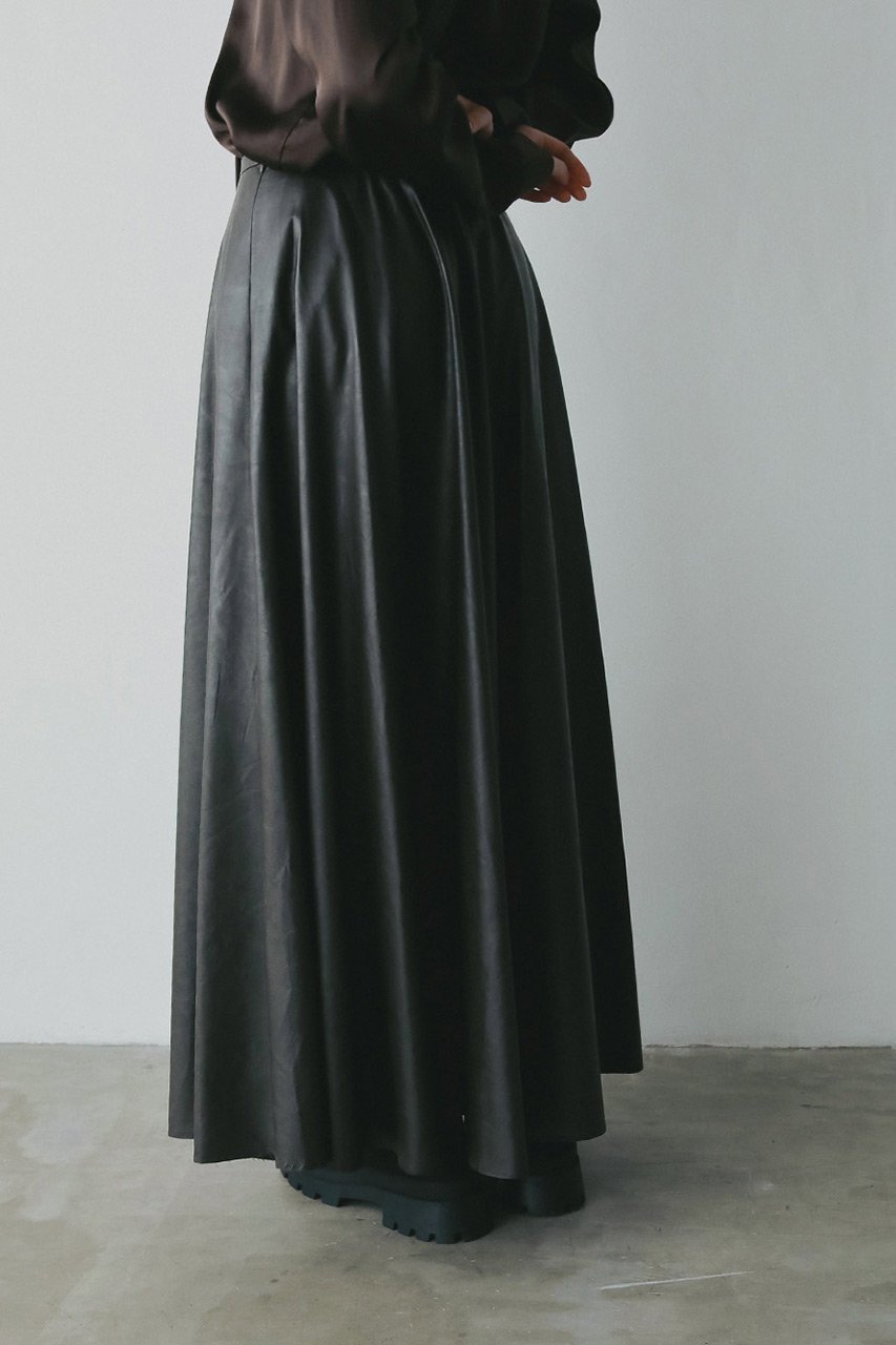 【ハー/HER.】の【10/9 0:00販売開始】フェイクレザーマキシフレアスカート 人気、トレンドファッション・服の通販 founy(ファニー) 　ファッション　Fashion　レディースファッション　Fashion for Women　スカート　Skirts　Aライン・フレアスカート　A-Line & Flared Skirts　ロングスカート　Long Skirts / Maxi & Midi Skirts　フレア　Flare, Flared　マキシ　Maxi, Full Length　ロング　Long, Long-Length　新作・新入荷　New Arrivals / New In　other-5|ID: prp329100004721420 ipo3291000000034121522