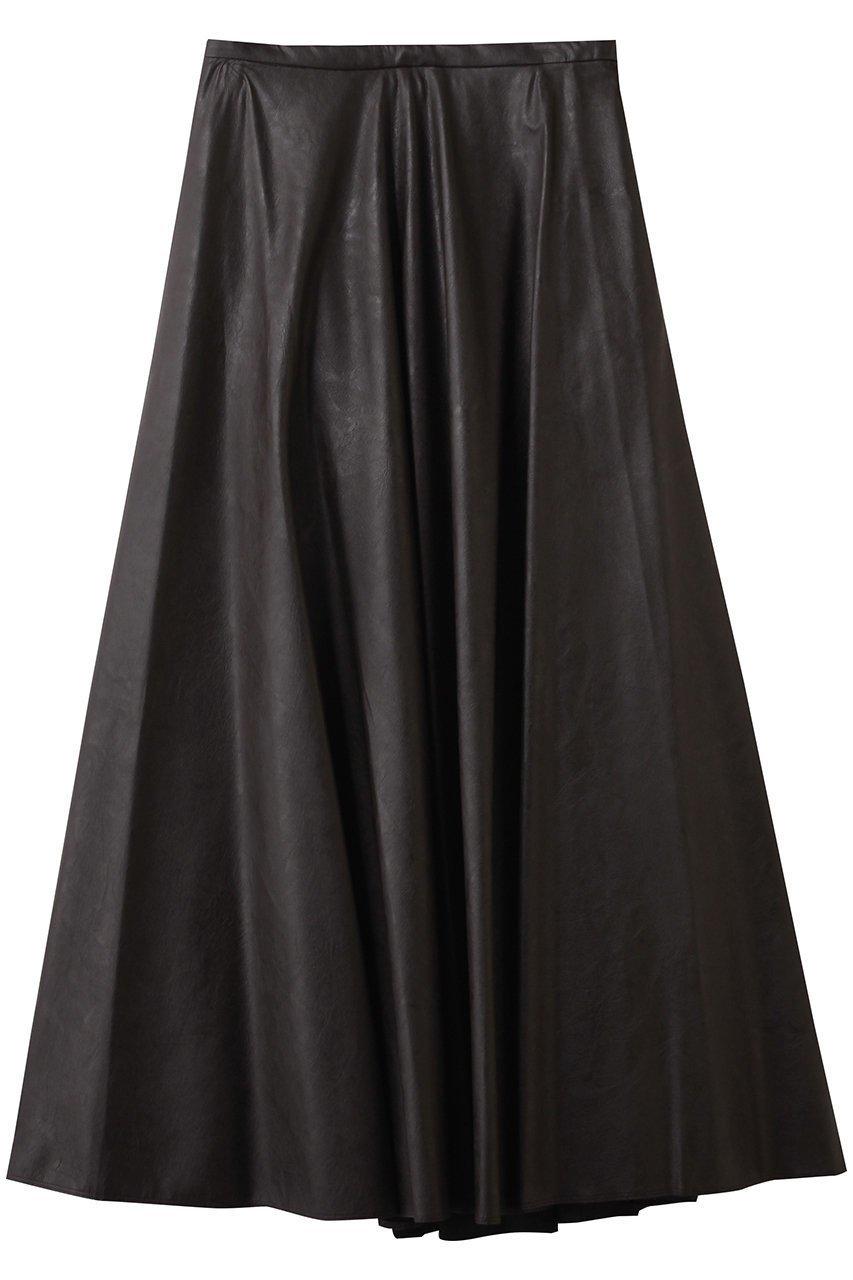 【ハー/HER.】のフェイクレザーマキシフレアスカート インテリア・キッズ・メンズ・レディースファッション・服の通販 founy(ファニー) 　ファッション　Fashion　レディースファッション　Fashion for Women　スカート　Skirts　Aライン・フレアスカート　A-Line & Flared Skirts　ロングスカート　Long Skirts / Maxi & Midi Skirts　フレア　Flare, Flared　マキシ　Maxi, Full Length　ロング　Long, Long-Length　ダークブラウン|ID: prp329100004721420 ipo3291000000035842714