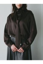 【ハー/HER.】の【10/9 0:00販売開始】ヴィンテージサテンリボンブラウス 人気、トレンドファッション・服の通販 founy(ファニー) ファッション Fashion レディースファッション Fashion for Women トップス・カットソー Cut & Sew Tops シャツ・ブラウス・オフィスカジュアル Elegant Blouses & Button-Ups おすすめ Recommended / Our Picks サテン Satin, Glossy Fabric スリーブ Sleeve, Long Sleeve / Short Sleeve トレンド Trend, Trending Now ハイネック High Neck, Mock Neck リボン Ribbon, Bow リラックス Relax, Relaxed Fit ロング Long, Long-Length 新作・新入荷 New Arrivals / New In thumbnail ブラウン|ID: prp329100004721422 ipo3291000000034121534