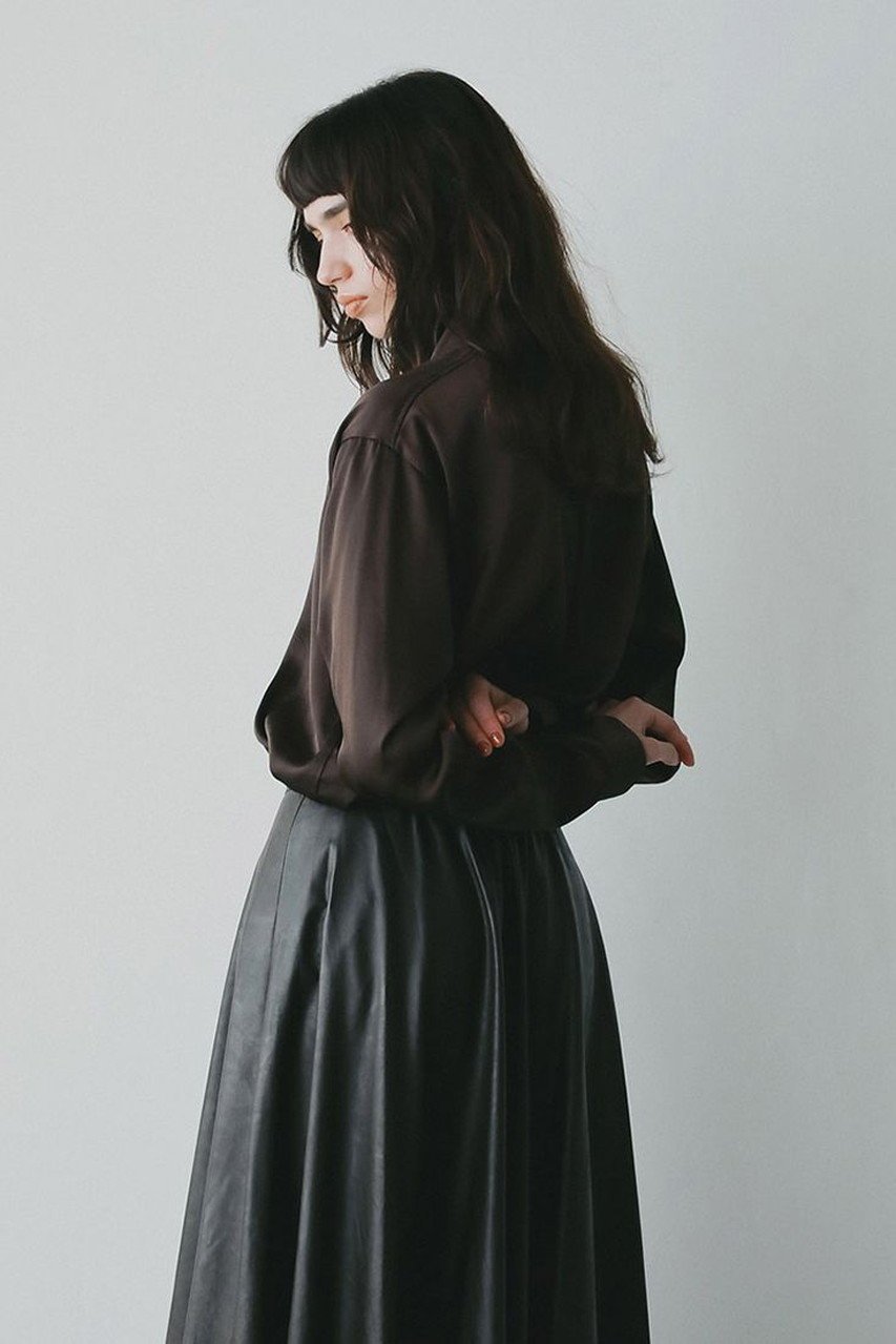 【ハー/HER.】の【10/9 0:00販売開始】ヴィンテージサテンリボンブラウス 人気、トレンドファッション・服の通販 founy(ファニー) 　ファッション　Fashion　レディースファッション　Fashion for Women　トップス・カットソー　Cut & Sew Tops　シャツ・ブラウス・オフィスカジュアル　Elegant Blouses & Button-Ups　おすすめ　Recommended / Our Picks　サテン　Satin, Glossy Fabric　スリーブ　Sleeve, Long Sleeve / Short Sleeve　トレンド　Trend, Trending Now　ハイネック　High Neck, Mock Neck　リボン　Ribbon, Bow　リラックス　Relax, Relaxed Fit　ロング　Long, Long-Length　新作・新入荷　New Arrivals / New In　other-4|ID: prp329100004721422 ipo3291000000034121537