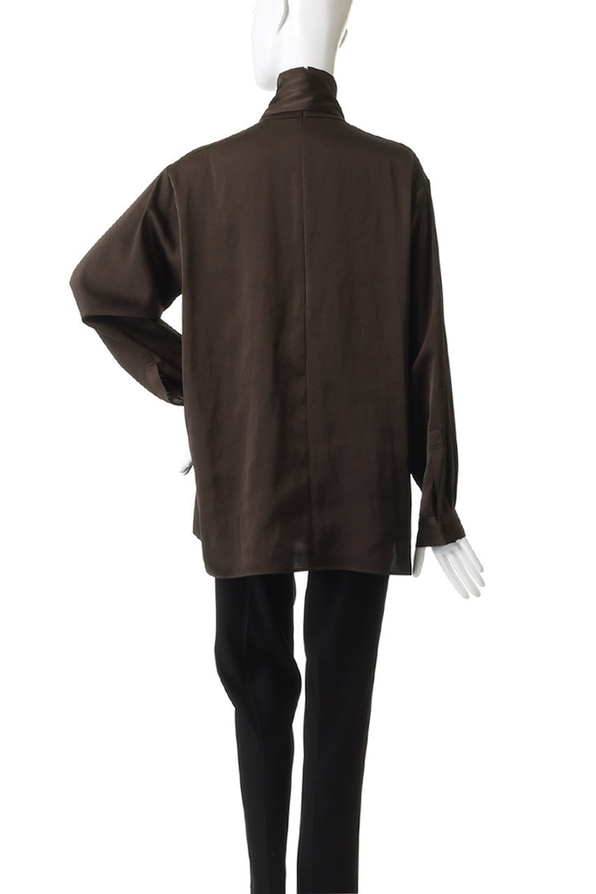 【ハー/HER.】のヴィンテージサテンリボンブラウス 人気、トレンドファッション・服の通販 founy(ファニー) 　ファッション　Fashion　レディースファッション　Fashion for Women　トップス・カットソー　Cut & Sew Tops　シャツ・ブラウス・オフィスカジュアル　Elegant Blouses & Button-Ups　おすすめ　Recommended / Our Picks　サテン　Satin, Glossy Fabric　スリーブ　Sleeve, Long Sleeve / Short Sleeve　トレンド　Trend, Trending Now　ハイネック　High Neck, Mock Neck　リボン　Ribbon, Bow　リラックス　Relax, Relaxed Fit　ロング　Long, Long-Length　other-6|ID: prp329100004721422 ipo3291000000034154498