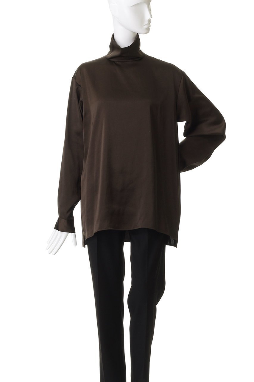 【ハー/HER.】のヴィンテージサテンリボンブラウス 人気、トレンドファッション・服の通販 founy(ファニー) 　ファッション　Fashion　レディースファッション　Fashion for Women　トップス・カットソー　Cut & Sew Tops　シャツ・ブラウス・オフィスカジュアル　Elegant Blouses & Button-Ups　おすすめ　Recommended / Our Picks　サテン　Satin, Glossy Fabric　スリーブ　Sleeve, Long Sleeve / Short Sleeve　トレンド　Trend, Trending Now　ハイネック　High Neck, Mock Neck　リボン　Ribbon, Bow　リラックス　Relax, Relaxed Fit　ロング　Long, Long-Length　other-8|ID: prp329100004721422 ipo3291000000034154500