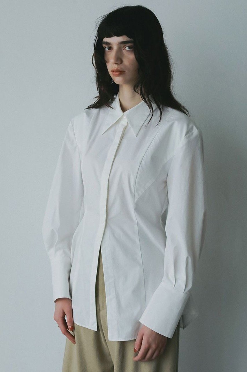 【ハー/HER.】の【10/9 0:00販売開始】ウエストシェイプシャツブラウス 人気、トレンドファッション・服の通販 founy(ファニー) 　ファッション　Fashion　レディースファッション　Fashion for Women　トップス・カットソー　Cut & Sew Tops　シャツ・ブラウス・オフィスカジュアル　Elegant Blouses & Button-Ups　シェイプ　Shape, Slim Fit　スリーブ　Sleeve, Long Sleeve / Short Sleeve　フォルム　Silhouette, Form　ロング　Long, Long-Length　ワッシャー　Washer, Crinkled Finish　新作・新入荷　New Arrivals / New In　other-4|ID: prp329100004721423 ipo3291000000034121546