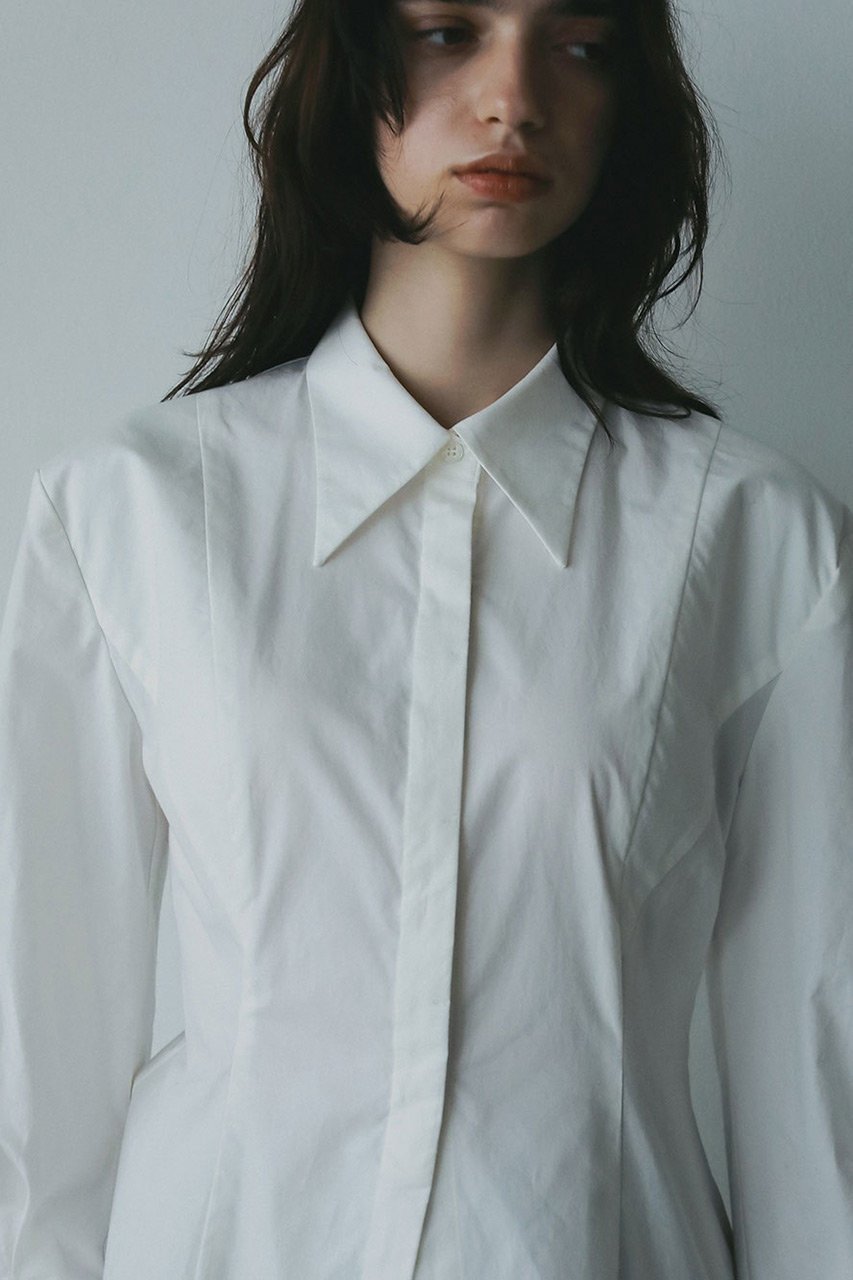 【ハー/HER.】の【10/9 0:00販売開始】ウエストシェイプシャツブラウス 人気、トレンドファッション・服の通販 founy(ファニー) 　ファッション　Fashion　レディースファッション　Fashion for Women　トップス・カットソー　Cut & Sew Tops　シャツ・ブラウス・オフィスカジュアル　Elegant Blouses & Button-Ups　シェイプ　Shape, Slim Fit　スリーブ　Sleeve, Long Sleeve / Short Sleeve　フォルム　Silhouette, Form　ロング　Long, Long-Length　ワッシャー　Washer, Crinkled Finish　新作・新入荷　New Arrivals / New In　other-5|ID: prp329100004721423 ipo3291000000034121547