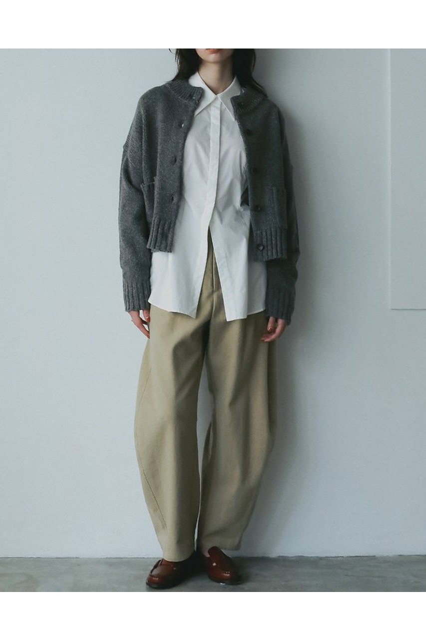 【ハー/HER.】の【10/9 0:00販売開始】C/Wコンパクトカーディガン 人気、トレンドファッション・服の通販 founy(ファニー) 　ファッション　Fashion　レディースファッション　Fashion for Women　トップス・カットソー　Cut & Sew Tops　ニット　Knit Tops & Sweaters　カーディガン・羽織り　Layered Style Cardigans　カーディガン　Cardigan, Knitwear　コンパクト　Compact, Small Size　スタンド　Stand Collar, Upright Stand　フォルム　Silhouette, Form　ブルゾン　Blouson, Bomber Jacket　ポケット　Pocket, Pocket Detail　ミックス　Mix, Mixed Style　新作・新入荷　New Arrivals / New In　other-7|ID: prp329100004721424 ipo3291000000034121557