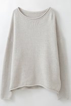 【ハー/HER.】の【10/9 0:00販売開始】C/Wニットプルオーバー 人気、トレンドファッション・服の通販 founy(ファニー) ファッション Fashion レディースファッション Fashion for Women トップス・カットソー Cut & Sew Tops ニット Knit Tops & Sweaters カジュアルプルオーバー・ニットトップス Pullovers & Knit Tops / Casual Pullovers リラックス Relax, Relaxed Fit 新作・新入荷 New Arrivals / New In thumbnail ライトグレー|ID: prp329100004721425 ipo3291000000034121561