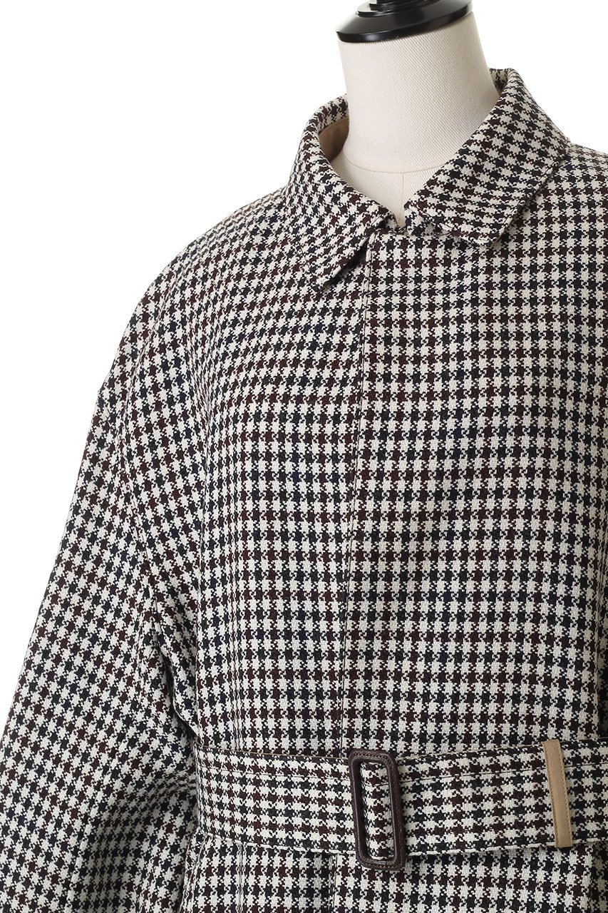【ブラミンク/BLAMINK】のチェックベルテッドハーフコート 人気、トレンドファッション・服の通販 founy(ファニー) 　ファッション　Fashion　レディースファッション　Fashion for Women　アウター　Coat / Outerwear Collection　コート・ロングコート・ピーコート　Long Coats, Peacoats & More　おすすめ　Recommended / Our Picks　ショート　Short, Short Length　チェック　Check, Plaid, Tartan　ハーフ　Half, Half-Length　エレガント 上品　Elegant　新作・新入荷　New Arrivals / New In　other-5|ID: prp329100004721426 ipo3291000000034121574