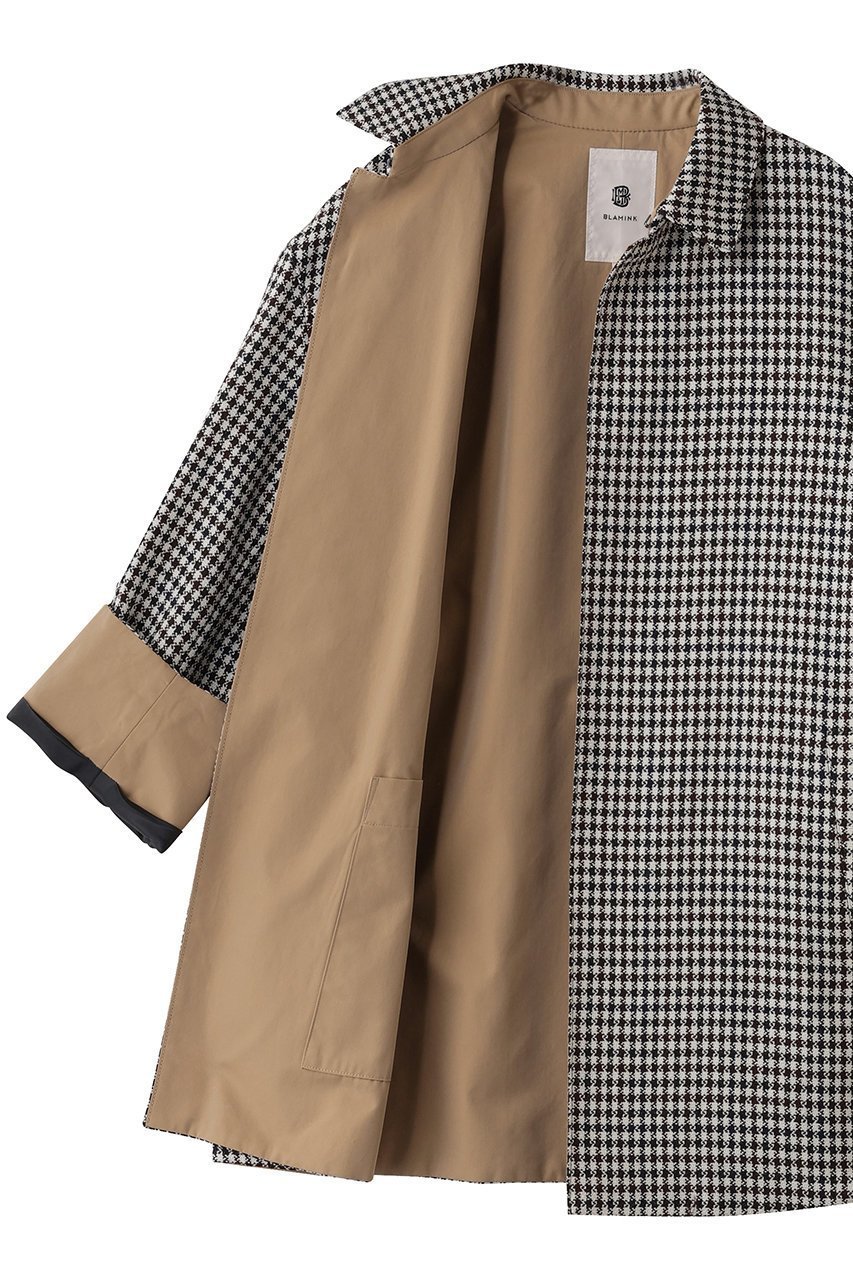 【ブラミンク/BLAMINK】のチェックベルテッドハーフコート 人気、トレンドファッション・服の通販 founy(ファニー) 　ファッション　Fashion　レディースファッション　Fashion for Women　アウター　Coat / Outerwear Collection　コート・ロングコート・ピーコート　Long Coats, Peacoats & More　おすすめ　Recommended / Our Picks　ショート　Short, Short Length　チェック　Check, Plaid, Tartan　ハーフ　Half, Half-Length　エレガント 上品　Elegant　新作・新入荷　New Arrivals / New In　other-6|ID: prp329100004721426 ipo3291000000034121575