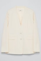 【ティーチ/TEECHI】のストレッチノーカラージャケット ホワイト|ID: prp329100004722620 ipo3291000000035870282