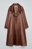 【ティーチ/TEECHI】のドレープコート 人気、トレンドファッション・服の通販 founy(ファニー) ファッション Fashion レディースファッション Fashion for Women アウター Coat / Outerwear Collection コート・ロングコート・ピーコート Long Coats, Peacoats & More コーティング Coating, Coated Finish サテン Satin, Glossy Fabric ショルダー Shoulder, Shoulder Strap タンブラー Tumbler, Travel Mug ドレープ Drape, Draping Fabric ドロップ Drop Shoulder, Dropped Style リラックス Relax, Relaxed Fit ロング Long, Long-Length ヴィンテージ Vintage Style 新作・新入荷 New Arrivals / New In ビジネス 仕事 通勤 Business / Work / Commuting thumbnail ブラウン|ID: prp329100004722624 ipo3291000000034133336