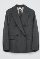 【ティーチ/TEECHI】のウールブレンドダブルジャケット グレー|ID: prp329100004722626 ipo3291000000035870307