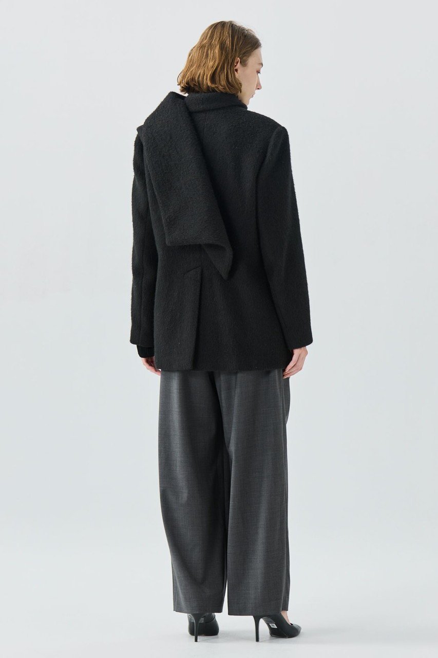 【ティーチ/TEECHI】のウールミックスシャギーコート 人気、トレンドファッション・服の通販 founy(ファニー) 　ファッション　Fashion　レディースファッション　Fashion for Women　アウター　Coat / Outerwear Collection　コート・ロングコート・ピーコート　Long Coats, Peacoats & More　シェイプ　Shape, Slim Fit　ショート　Short, Short Length　スニーカー　Sneakers, Trainers　スマート　Smart, Elegant　デニム　Denim, Jeans Material　バランス　Balance, Style Balance　フロント　Front, Front Design　ボックス　Boxy, Box Shape　防寒　Cold Protection, Winter-Ready　マフラー　Scarf, Muffler　other-3|ID: prp329100004722627 ipo3291000000035983518