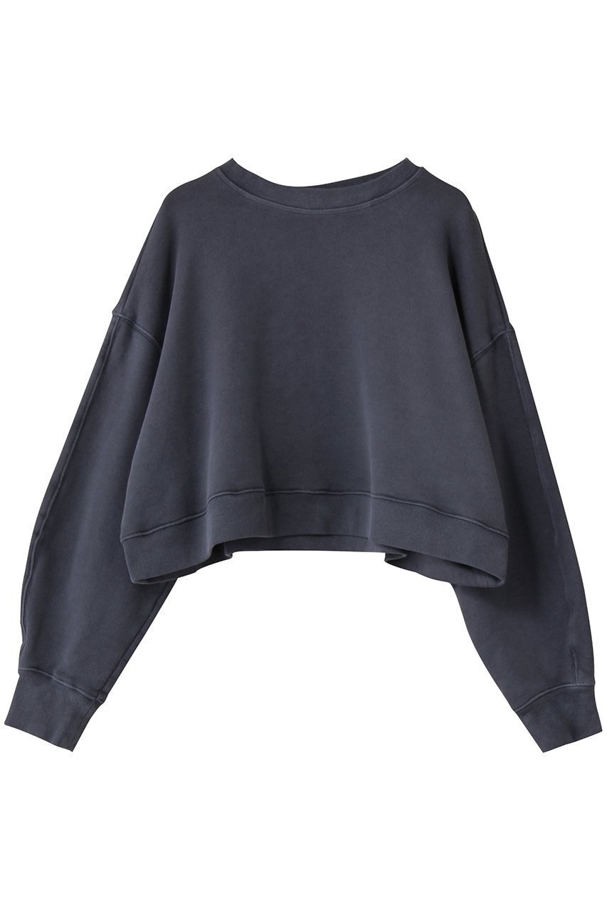【プレインピープル/PLAIN PEOPLE】のインディゴ裏毛製品染めスウェット インテリア・キッズ・メンズ・レディースファッション・服の通販 founy(ファニー) 　ファッション　Fashion　レディースファッション　Fashion for Women　トップス・カットソー　Cut & Sew Tops　シャツ・ブラウス・オフィスカジュアル　Elegant Blouses & Button-Ups　レディースパーカー・カジュアルフーディー　Casual Hoodies & Sweatshirts　ロングTシャツ・Tシャツ　Longline T-Shirts & Tees　スウェット・クルーネックトップス　Sweatshirts & Crewnecks / Relaxed Fit Sweat Tops　カットソー・ベーシックTシャツ　Cut-and-Sewn Tops / Stretch Tees & Basics　インディゴ　Indigo Denim　ショート　Short, Short Length　シンプル　Simple, Minimal　スウェット / スエット　Sweatshirt, Sweatwear　バランス　Balance, Style Balance　新作・新入荷　New Arrivals / New In　インディゴ|ID: prp329100004722629 ipo3291000000034133373