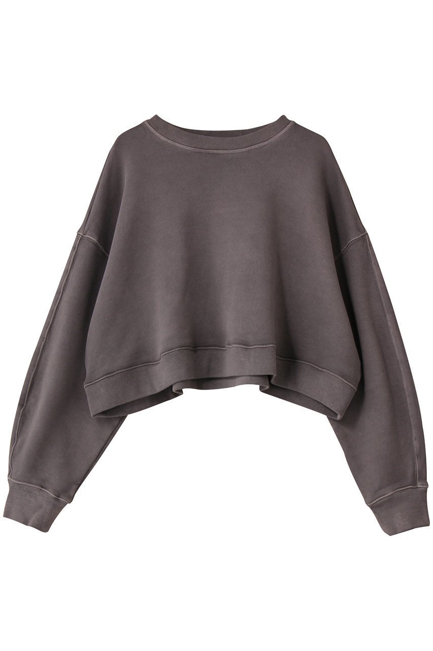 【プレインピープル/PLAIN PEOPLE】のインディゴ裏毛製品染めスウェット インテリア・キッズ・メンズ・レディースファッション・服の通販 founy(ファニー) 　ファッション　Fashion　レディースファッション　Fashion for Women　トップス・カットソー　Cut & Sew Tops　シャツ・ブラウス・オフィスカジュアル　Elegant Blouses & Button-Ups　レディースパーカー・カジュアルフーディー　Casual Hoodies & Sweatshirts　ロングTシャツ・Tシャツ　Longline T-Shirts & Tees　スウェット・クルーネックトップス　Sweatshirts & Crewnecks / Relaxed Fit Sweat Tops　カットソー・ベーシックTシャツ　Cut-and-Sewn Tops / Stretch Tees & Basics　インディゴ　Indigo Denim　ショート　Short, Short Length　シンプル　Simple, Minimal　スウェット / スエット　Sweatshirt, Sweatwear　バランス　Balance, Style Balance　新作・新入荷　New Arrivals / New In　グレー|ID: prp329100004722629 ipo3291000000034133374