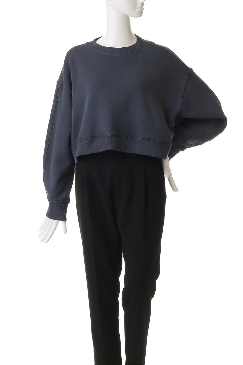 【プレインピープル/PLAIN PEOPLE】のインディゴ裏毛製品染めスウェット 人気、トレンドファッション・服の通販 founy(ファニー) 　ファッション　Fashion　レディースファッション　Fashion for Women　トップス・カットソー　Cut & Sew Tops　シャツ・ブラウス・オフィスカジュアル　Elegant Blouses & Button-Ups　レディースパーカー・カジュアルフーディー　Casual Hoodies & Sweatshirts　ロングTシャツ・Tシャツ　Longline T-Shirts & Tees　スウェット・クルーネックトップス　Sweatshirts & Crewnecks / Relaxed Fit Sweat Tops　カットソー・ベーシックTシャツ　Cut-and-Sewn Tops / Stretch Tees & Basics　インディゴ　Indigo Denim　ショート　Short, Short Length　シンプル　Simple, Minimal　スウェット / スエット　Sweatshirt, Sweatwear　バランス　Balance, Style Balance　新作・新入荷　New Arrivals / New In　other-2|ID: prp329100004722629 ipo3291000000034133375