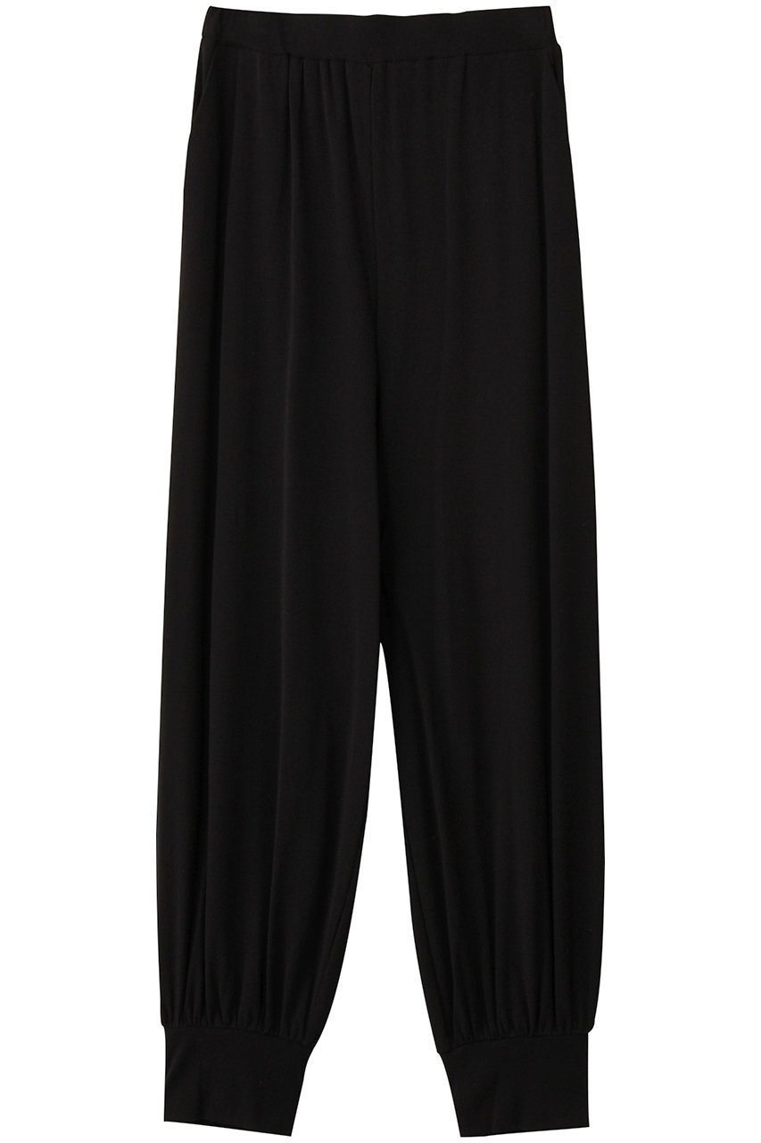 【プレインピープル/PLAIN PEOPLE】の超強撚フライスジョガーパンツ インテリア・キッズ・メンズ・レディースファッション・服の通販 founy(ファニー) 　ファッション　Fashion　レディースファッション　Fashion for Women　パンツ　Pants & Trousers　シアー　Sheer, See-Through　ブラック|ID: prp329100004722631 ipo3291000000035870342