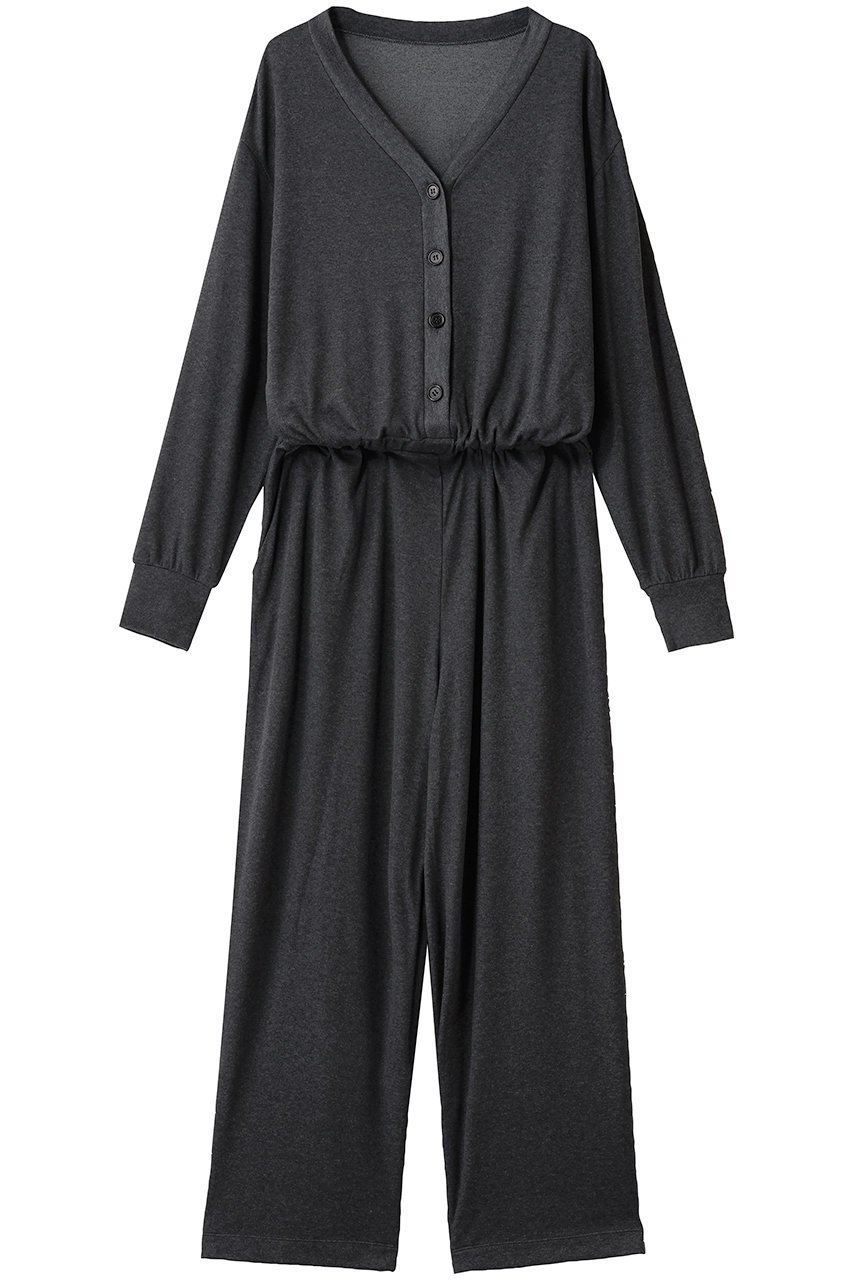 【プレインピープル/PLAIN PEOPLE】のリヨセルハーフミラノリブVネックオールインワン インテリア・キッズ・メンズ・レディースファッション・服の通販 founy(ファニー) 　ファッション　Fashion　レディースファッション　Fashion for Women　パンツ　Pants & Trousers　カーディガン　Cardigan, Knitwear　ストレッチ　Stretch, Stretchy Fabric　ハイネック　High Neck, Mock Neck　ミラノリブ　Milano Rib, Milano Stitch　ワイド　Wide, Wide Fit　冬　Winter / This Winter　新作・新入荷　New Arrivals / New In　チャコールグレー|ID: prp329100004722632 ipo3291000000034133393