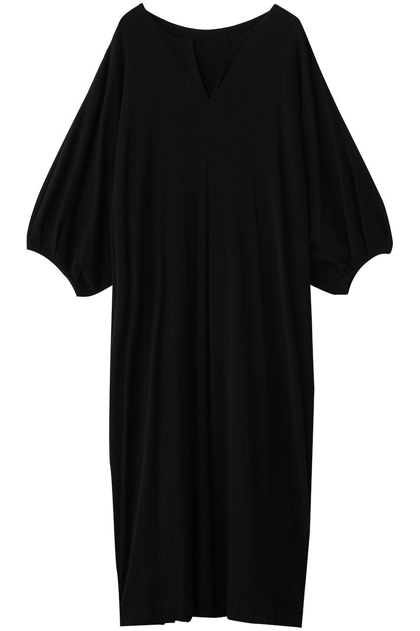 【プレインピープル/PLAIN PEOPLE】の超強撚フライス五分袖ワンピース インテリア・キッズ・メンズ・レディースファッション・服の通販 founy(ファニー) ファッション Fashion レディースファッション Fashion for Women ワンピース Dresses チュニック Tunic Tops & Dresses シアー Sheer, See-Through シューズ Shoes, Footwear チュニック Tunic, Long Top ロング Long, Long-Length 定番 Standard, Basic Item ブラック|ID: prp329100004722633 ipo3291000000035493686