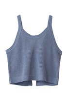 【プレインピープル/PLAIN PEOPLE】のモールニットキャミソール ブルー|ID: prp329100004722635 ipo3291000000035870348