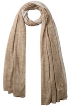 【プレインピープル/PLAIN PEOPLE】のダブルカシミヤニットストール オートミール×オフホワイト|ID: prp329100004722636 ipo3291000000035702866