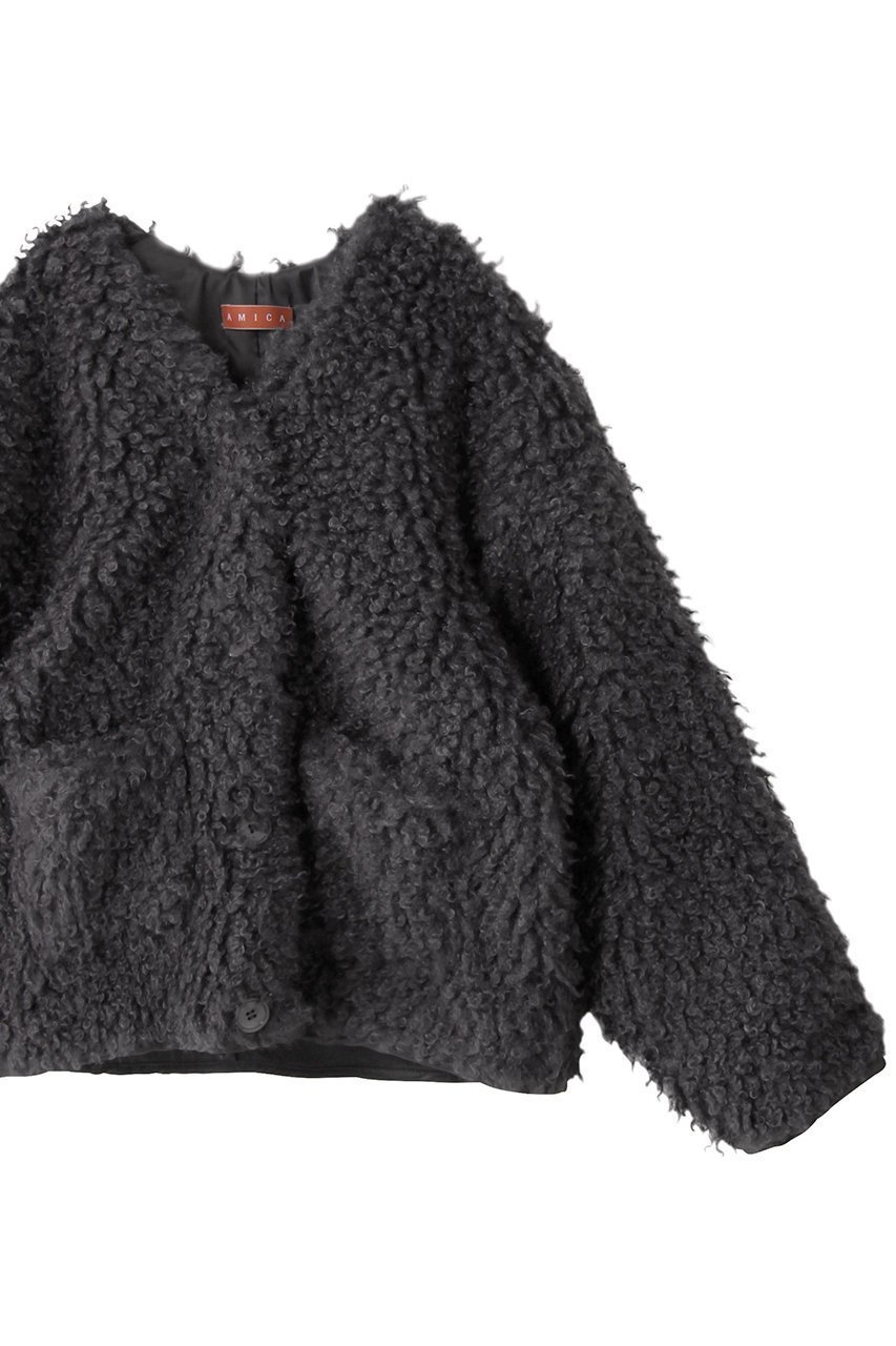【アミカ/AMICA / KIDS】の【KIDS】プードルコートキッズ 人気、トレンドファッション・服の通販 founy(ファニー) 　ファッション　Fashion　キッズファッション　Fashion for Kids　アウター　Coat Outerwear /Kids　サテン　Satin, Glossy Fabric　ストレッチ　Stretch, Stretchy Fabric　エレガント 上品　Elegant　冬　Winter / This Winter　新作・新入荷　New Arrivals / New In　other-3|ID: prp329100004722640 ipo3291000000034133458