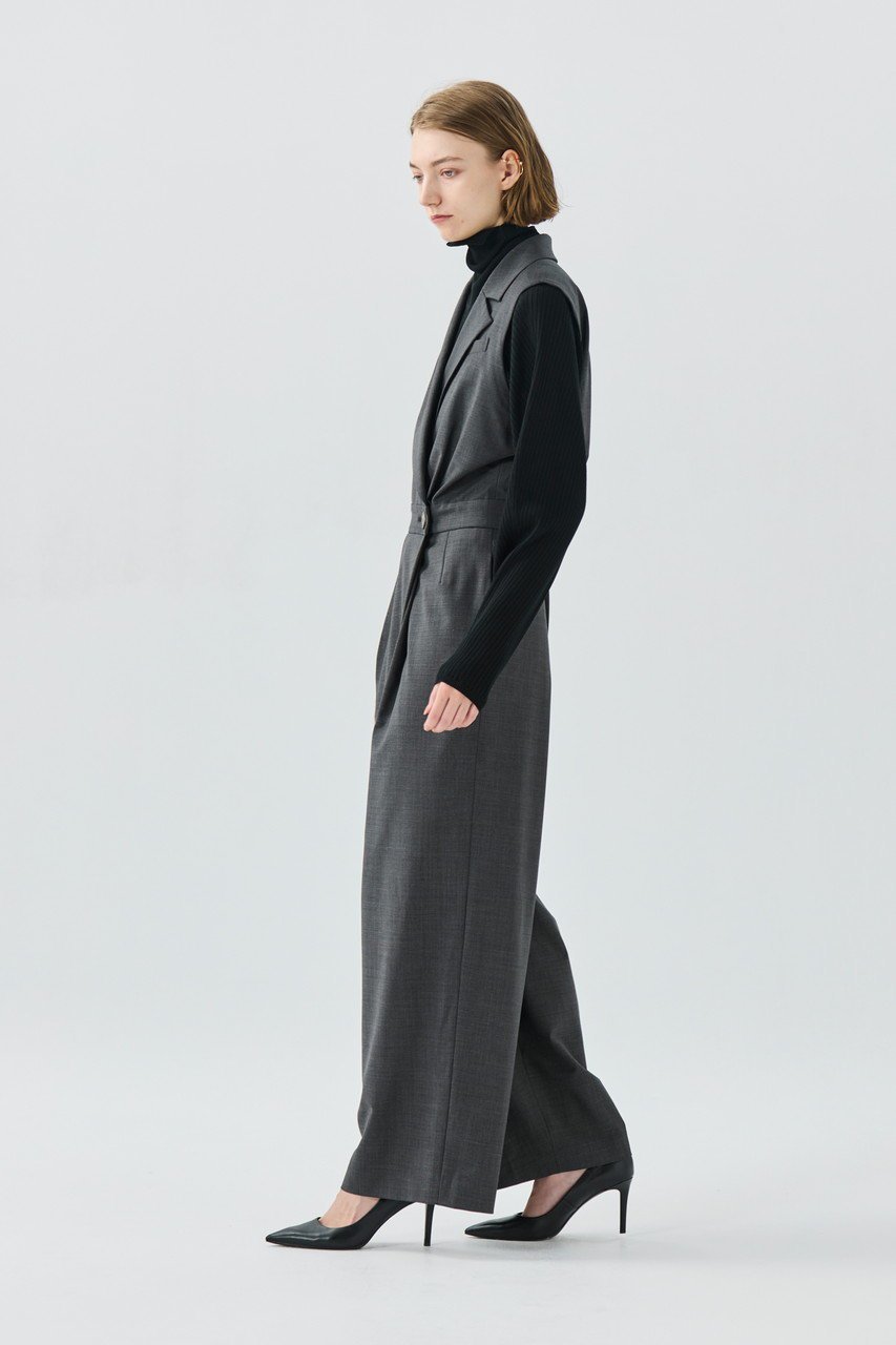 【ティーチ/TEECHI】のTMOウールブレンドジャンプスーツ 人気、トレンドファッション・服の通販 founy(ファニー) 　ファッション　Fashion　レディースファッション　Fashion for Women　パンツ　Pants & Trousers　インナー　Innerwear　エレガント 上品　Elegant　洗える　Machine Washable　ギャザー　Gathered, Ruffled　ジーンズ　Jeans, Denim Pants　ストレッチ　Stretch, Stretchy Fabric　スラックス　Slacks, Dress Pants　スーツ　Suit, Formalwear　ブラウジング　Blouson Silhouette, Cinched Waist　ポケット　Pocket, Pocket Detail　ヨーク　Yoke, Yoke Design　冬　Winter / This Winter　再入荷　Restock / Back in Stock　other-8|ID: prp329100004722645 ipo3291000000035460482