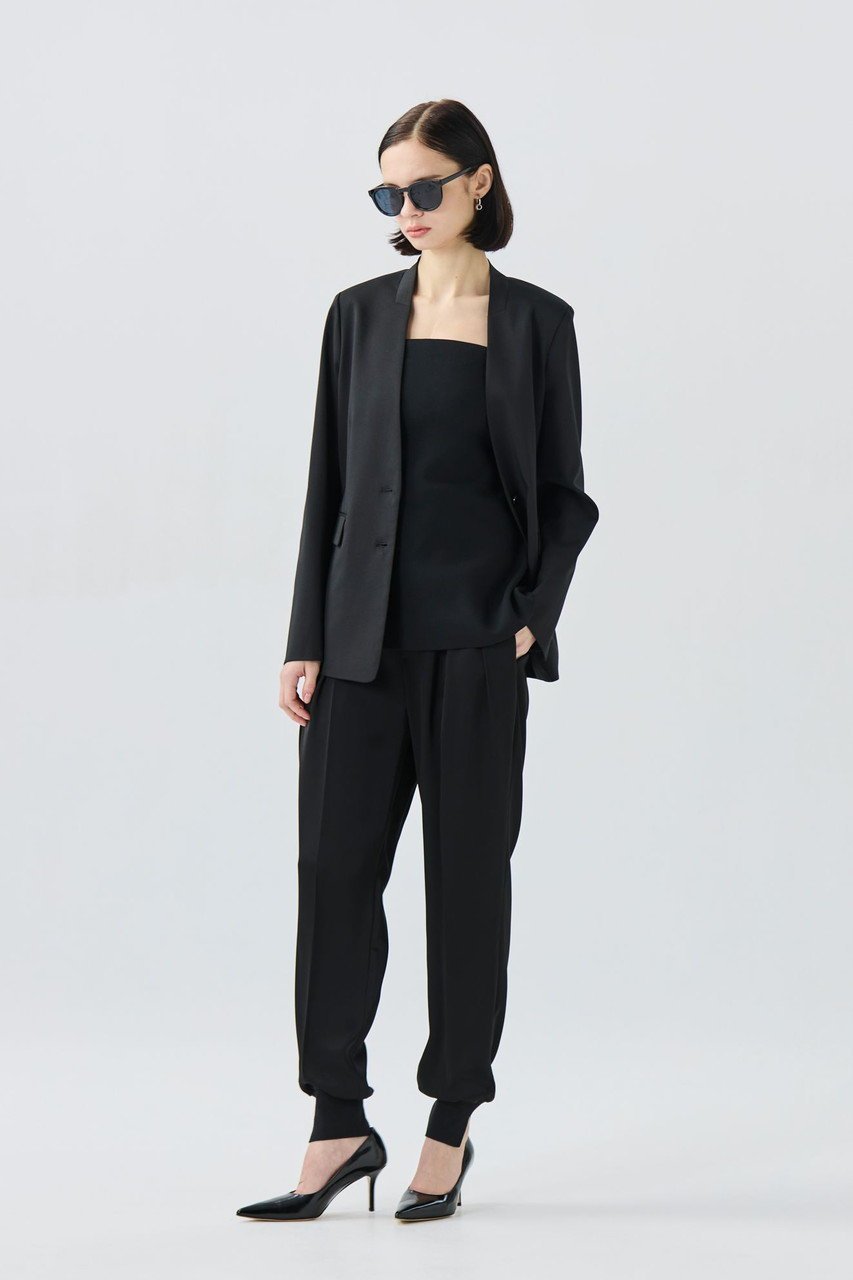 【ティーチ/TEECHI】のTMOサテンタックジョガーパンツ 人気、トレンドファッション・服の通販 founy(ファニー) 　ファッション　Fashion　レディースファッション　Fashion for Women　パンツ　Pants & Trousers　インナー　Innerwear　サテン　Satin, Glossy Fabric　シルク　Silk, 100% Silk　ジャケット　Jacket, Outerwear　スラックス　Slacks, Dress Pants　セットアップ　Set-Up, Coordinated Outfit　ダブル　Double, Double-Breasted　定番　Standard, Basic Item　なめらか　Smooth, Silky Texture　フィット　Fit, Slim Fit　フロント　Front, Front Design　ポケット　Pocket, Pocket Detail　おすすめ　Recommended / Our Picks　エレガント 上品　Elegant　新作・新入荷　New Arrivals / New In　other-7|ID: prp329100004722650 ipo3291000000034133549