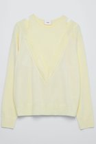 【ティーチ/TEECHI】のレイヤードプルオーバーニット イエロー|ID: prp329100004722658 ipo3291000000036049284