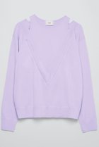 【ティーチ/TEECHI】のレイヤードプルオーバーニット パープル|ID: prp329100004722658 ipo3291000000036049286