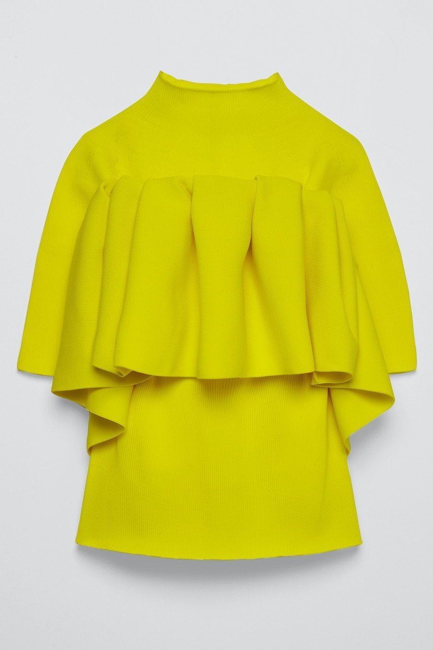 【ティーチ/TEECHI】のケープ付きプルオーバーニット インテリア・キッズ・メンズ・レディースファッション・服の通販 founy(ファニー) ファッション Fashion レディースファッション Fashion for Women トップス・カットソー Cut & Sew Tops ニット Knit Tops & Sweaters カジュアルプルオーバー・ニットトップス Pullovers & Knit Tops / Casual Pullovers アクセサリー Fashion Accessories アンサンブル Ensemble Set インナー Innerwear 春 Spring ジャケット Jacket, Outerwear スマート Smart, Elegant バランス Balance, Style Balance ペプラム Peplum, Flared Hem イエロー|ID: prp329100004722660 ipo3291000000035870436