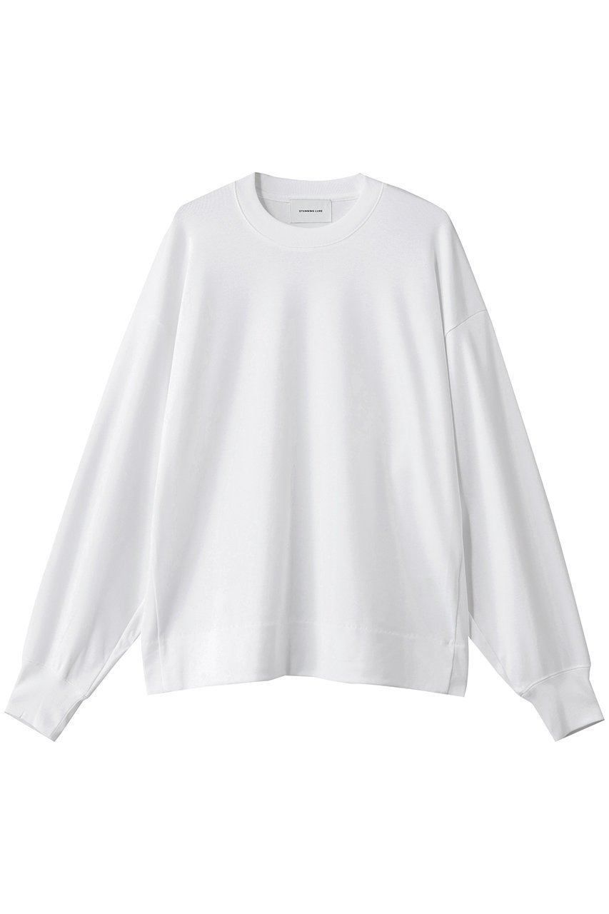 【スタニングルアー/STUNNING LURE】の【10/8 11:00販売開始】スムースボクシープルオーバー 人気、トレンドファッション・服の通販 founy(ファニー) 　ファッション　Fashion　レディースファッション　Fashion for Women　トップス・カットソー　Cut & Sew Tops　シャツ・ブラウス・オフィスカジュアル　Elegant Blouses & Button-Ups　ロングTシャツ・Tシャツ　Longline T-Shirts & Tees　カジュアルプルオーバー・ニットトップス　Pullovers & Knit Tops / Casual Pullovers　カットソー・ベーシックTシャツ　Cut-and-Sewn Tops / Stretch Tees & Basics　スリーブ　Sleeve, Long Sleeve / Short Sleeve　ロング　Long, Long-Length　エレガント 上品　Elegant　新作・新入荷　New Arrivals / New In　 other-1|ID: prp329100004722667 ipo3291000000034133662