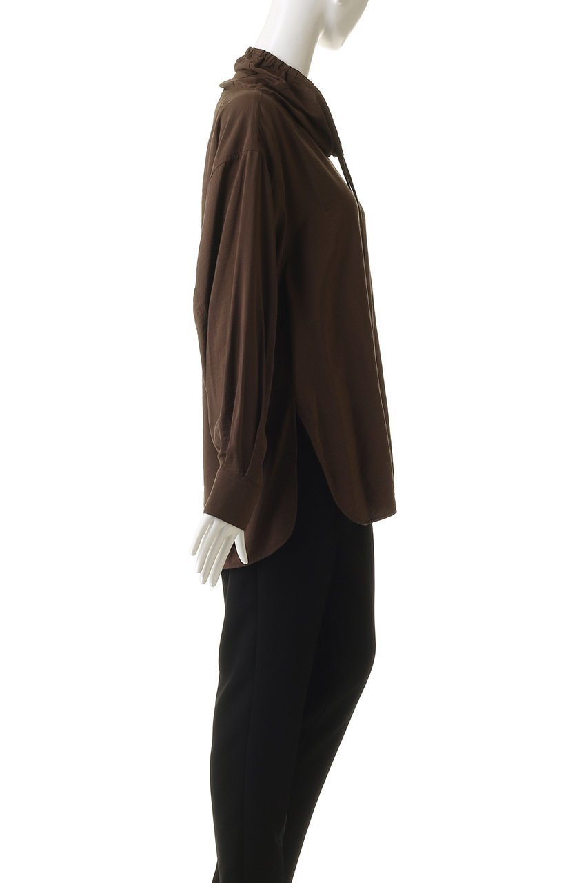 【スタニングルアー/STUNNING LURE】のギャザースタンドカラーブラウス 人気、トレンドファッション・服の通販 founy(ファニー) 　ファッション　Fashion　レディースファッション　Fashion for Women　トップス・カットソー　Cut & Sew Tops　シャツ・ブラウス・オフィスカジュアル　Elegant Blouses & Button-Ups　ギャザー　Gathered, Ruffled　スタンド　Stand Collar, Upright Stand　スラックス　Slacks, Dress Pants　スリット　Slit, Slit Detail　スリーブ　Sleeve, Long Sleeve / Short Sleeve　センター　Center, Center Line　デニム　Denim, Jeans Material　ロング　Long, Long-Length　other-3|ID: prp329100004722669 ipo3291000000035984980