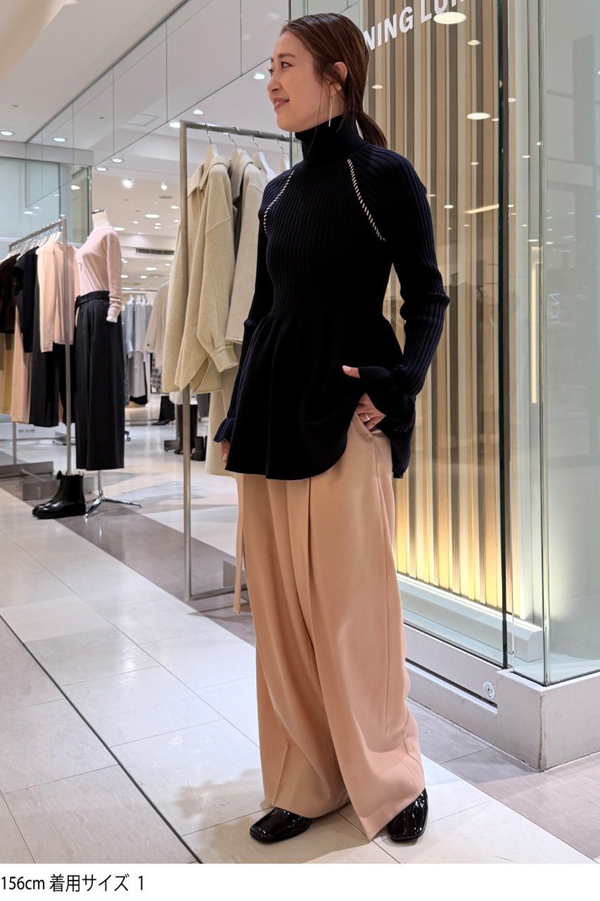 【スタニングルアー/STUNNING LURE】のrフラノワイドレッグパンツ 人気、トレンドファッション・服の通販 founy(ファニー) 　ファッション　Fashion　レディースファッション　Fashion for Women　パンツ　Pants & Trousers　カットソー　Cut and Sewn Top　ベーシック　Basic, Essential　ワイド　Wide, Wide Fit　other-8|ID: prp329100004722671 ipo3291000000034168399