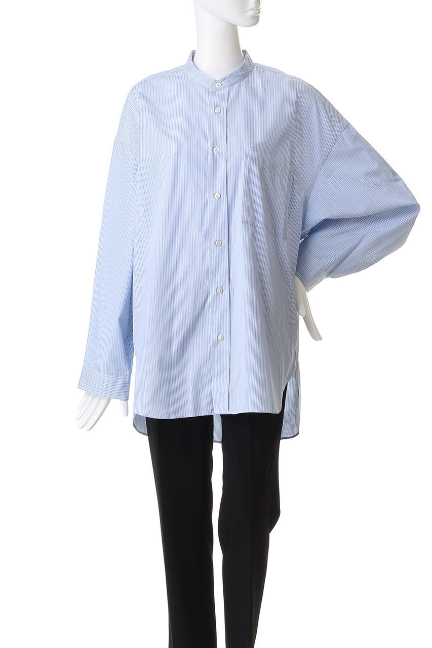 【メゾンスペシャル/MAISON SPECIAL】の【UNISEX】トーマスメイソンプライムオーバーL/Sバンドカラーシャツ 人気、トレンドファッション・服の通販 founy(ファニー) 　ファッション　Fashion　レディースファッション　Fashion for Women　トップス・カットソー　Cut & Sew Tops　シャツ・ブラウス・オフィスカジュアル　Elegant Blouses & Button-Ups　ユニセックス　Unisex, Genderless　スリーブ　Sleeve, Long Sleeve / Short Sleeve　パターン　Pattern, Design Print　ロング　Long, Long-Length　other-2|ID: prp329100004722675 ipo3291000000035870489